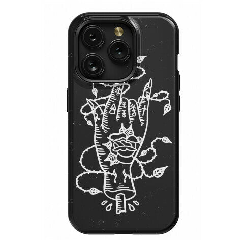 Rock On (Traditional Tattoo) Phone Case