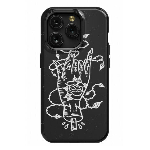 Rock On (Traditional Tattoo) Phone Case