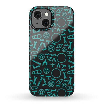 Bike Parts Pattern Phone Case