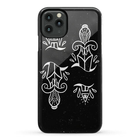 Illuminati Tattoo Daggers Phone Case