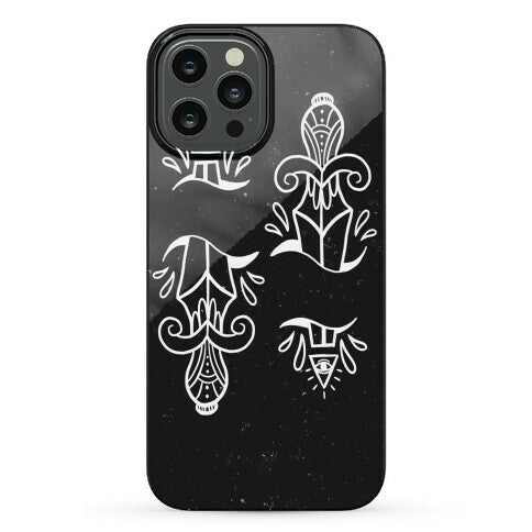 Illuminati Tattoo Daggers Phone Case