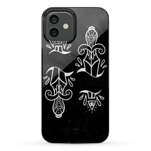 Illuminati Tattoo Daggers Phone Case