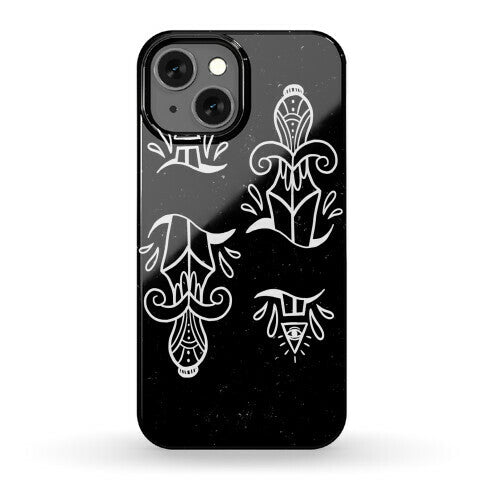 Illuminati Tattoo Daggers Phone Case