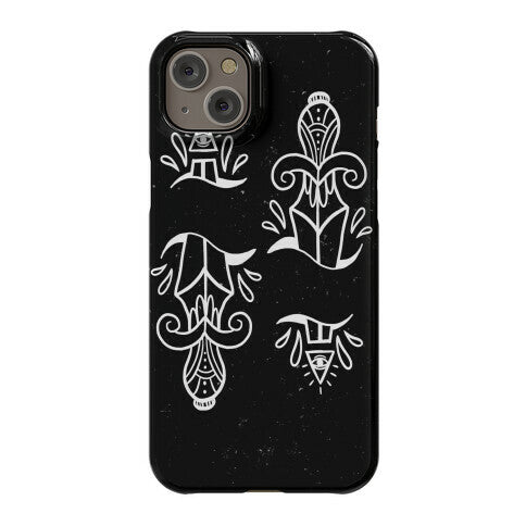 Illuminati Tattoo Daggers Phone Case