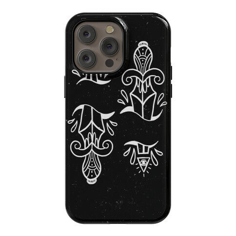 Illuminati Tattoo Daggers Phone Case