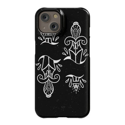 Illuminati Tattoo Daggers Phone Case