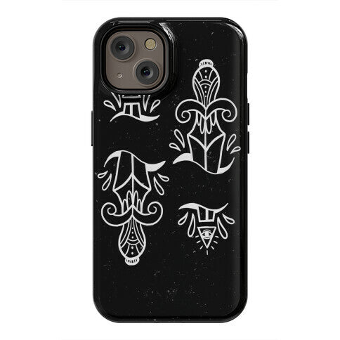 Illuminati Tattoo Daggers Phone Case