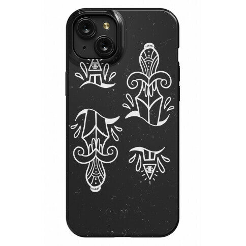 Illuminati Tattoo Daggers Phone Case