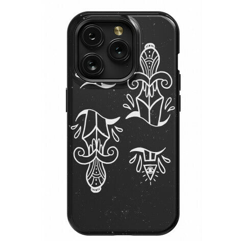 Illuminati Tattoo Daggers Phone Case