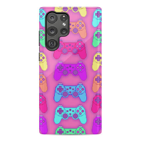 Rainbow Pixel Game Controller Phone Case