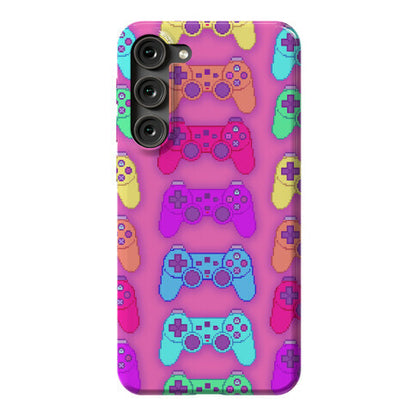 Rainbow Pixel Game Controller Phone Case