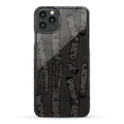 Birch Trees and Runes Phone Case