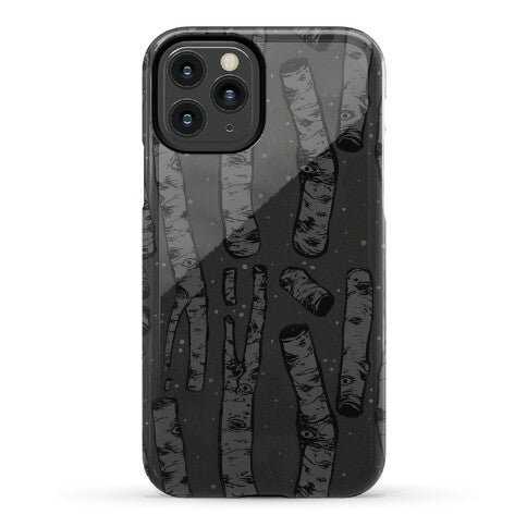 Birch Trees and Runes Phone Case