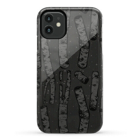 Birch Trees and Runes Phone Case