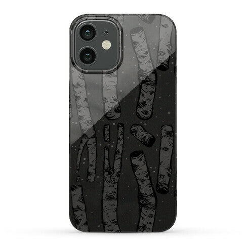 Birch Trees and Runes Phone Case