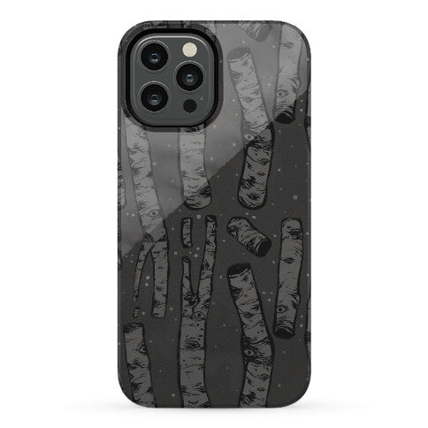 Birch Trees and Runes Phone Case
