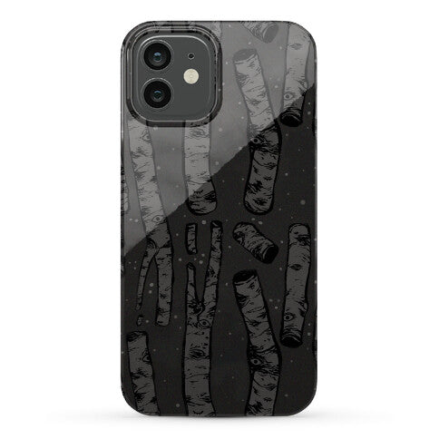 Birch Trees and Runes Phone Case