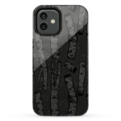 Birch Trees and Runes Phone Case