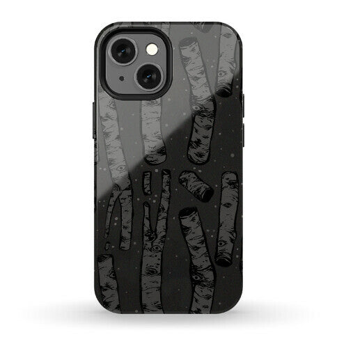 Birch Trees and Runes Phone Case