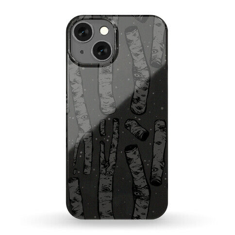 Birch Trees and Runes Phone Case