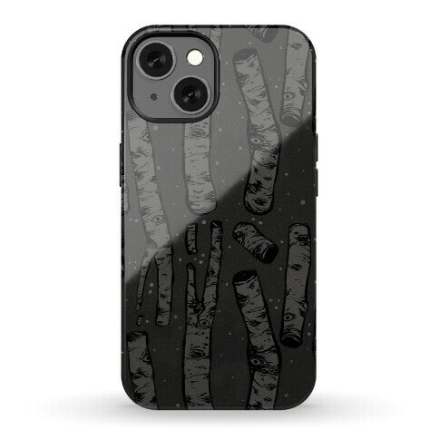Birch Trees and Runes Phone Case