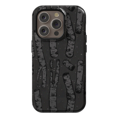 Birch Trees and Runes Phone Case