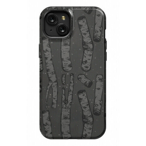 Birch Trees and Runes Phone Case
