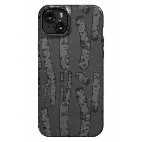 Birch Trees and Runes Phone Case