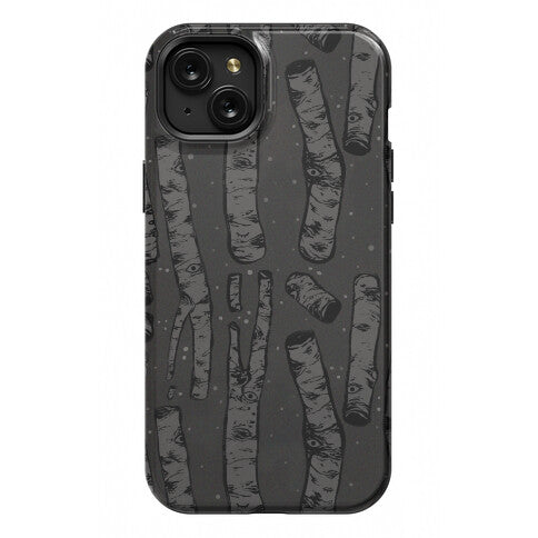 Birch Trees and Runes Phone Case