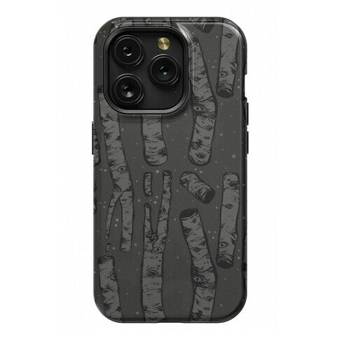 Birch Trees and Runes Phone Case