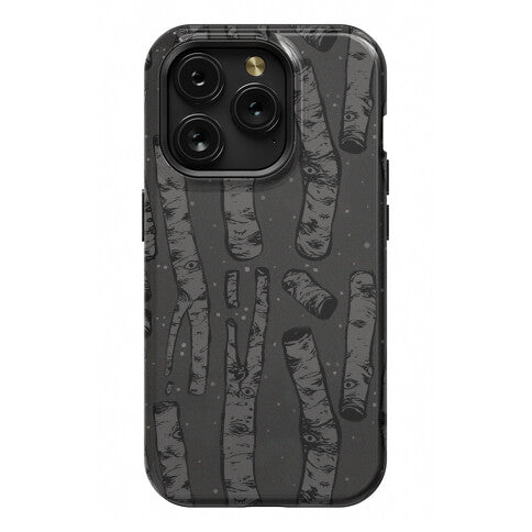 Birch Trees and Runes Phone Case