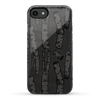 Birch Trees and Runes Phone Case