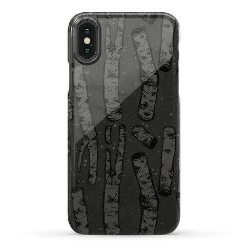 Birch Trees and Runes Phone Case