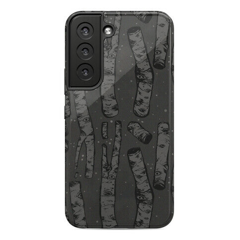 Birch Trees and Runes Phone Case