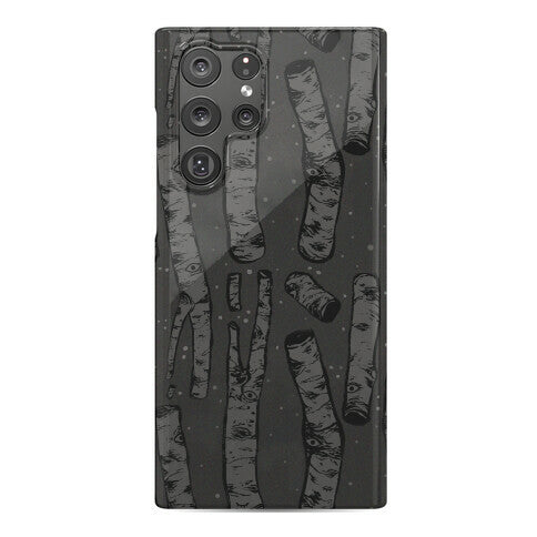 Birch Trees and Runes Phone Case