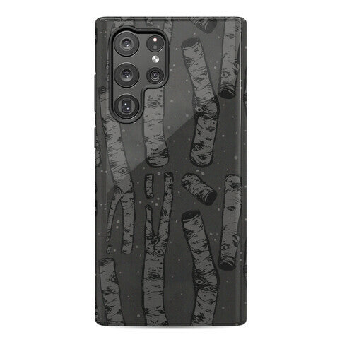 Birch Trees and Runes Phone Case