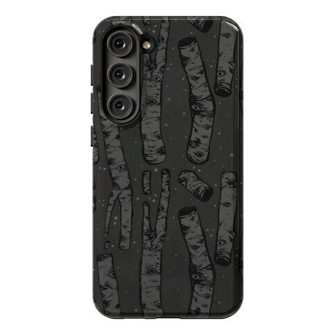 Birch Trees and Runes Phone Case