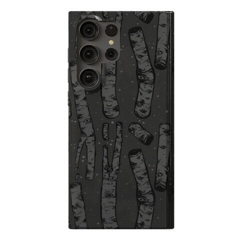 Birch Trees and Runes Phone Case