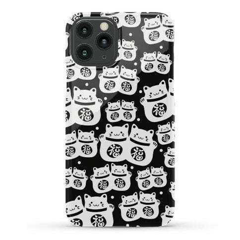 Lucky Cat Pattern Phone Case