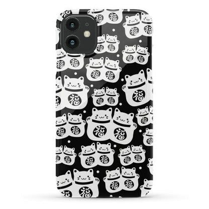 Lucky Cat Pattern Phone Case