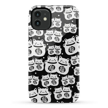Lucky Cat Pattern Phone Case