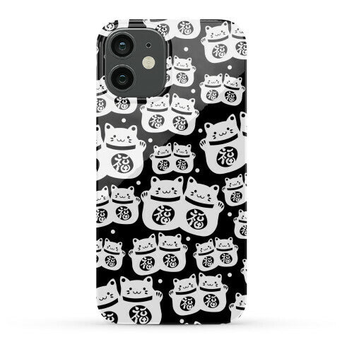 Lucky Cat Pattern Phone Case