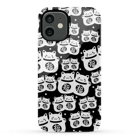 Lucky Cat Pattern Phone Case