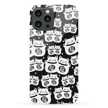 Lucky Cat Pattern Phone Case