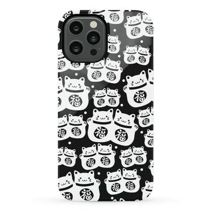 Lucky Cat Pattern Phone Case