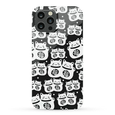 Lucky Cat Pattern Phone Case