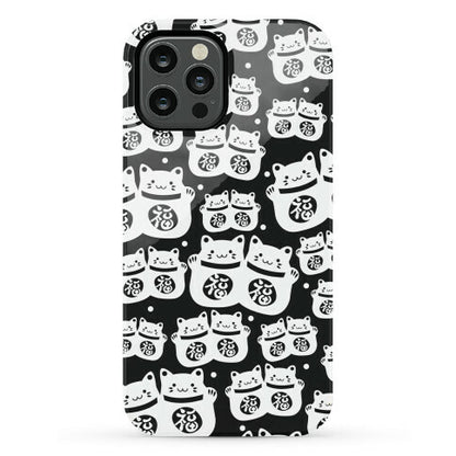Lucky Cat Pattern Phone Case