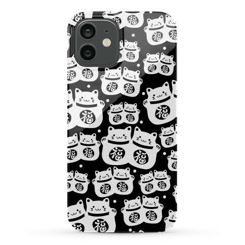 Lucky Cat Pattern Phone Case