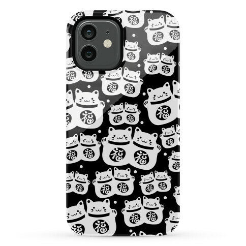 Lucky Cat Pattern Phone Case