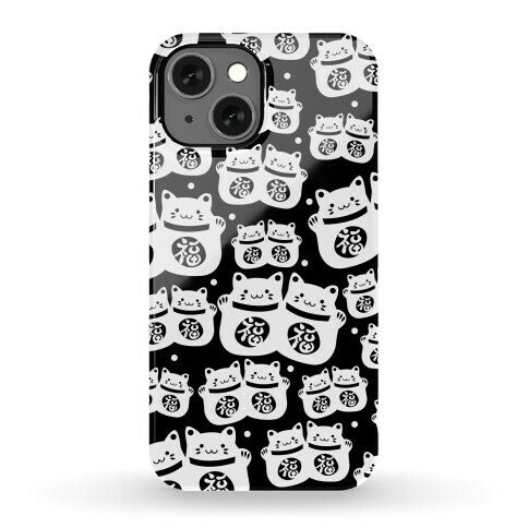 Lucky Cat Pattern Phone Case